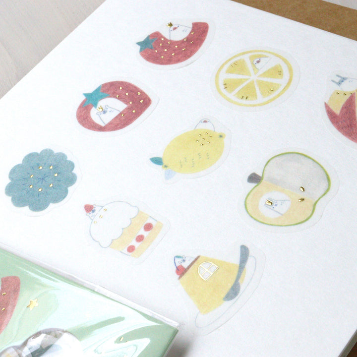 Hal Flake Stickers - Fruits