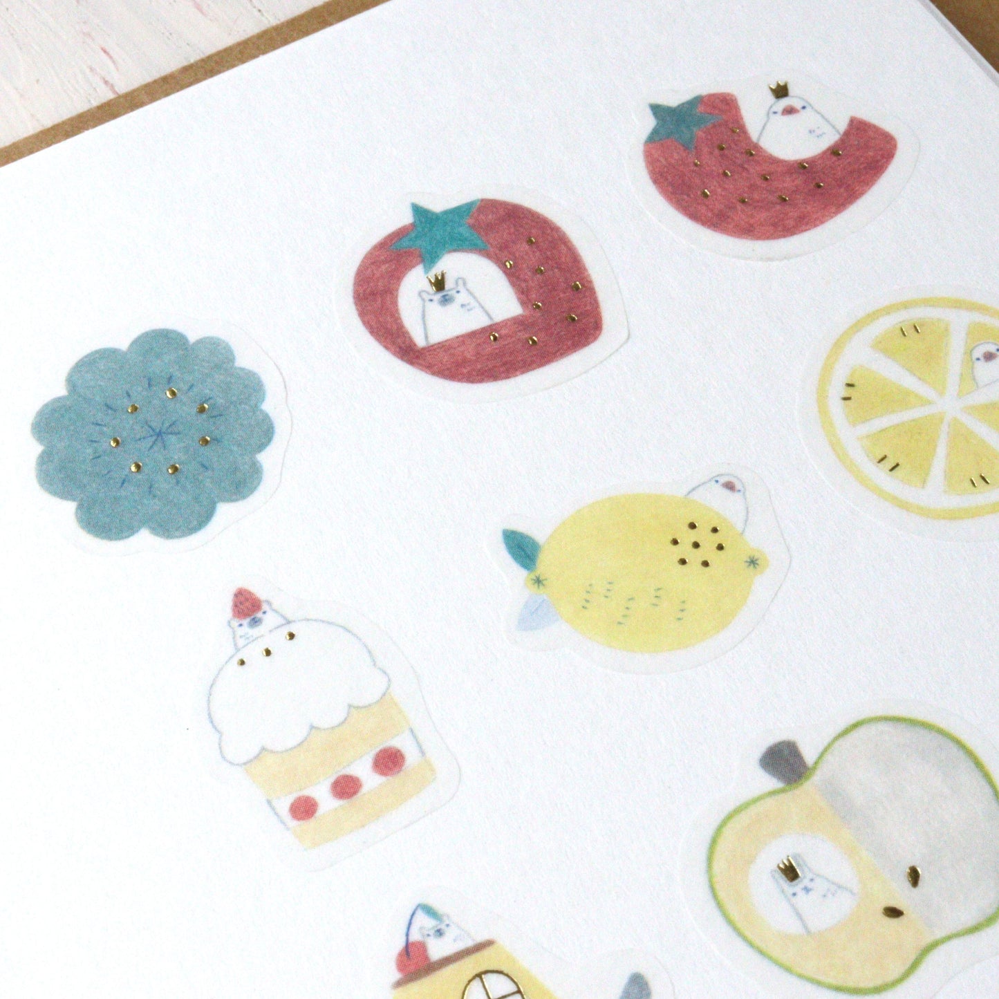 Hal Flake Stickers - Fruits