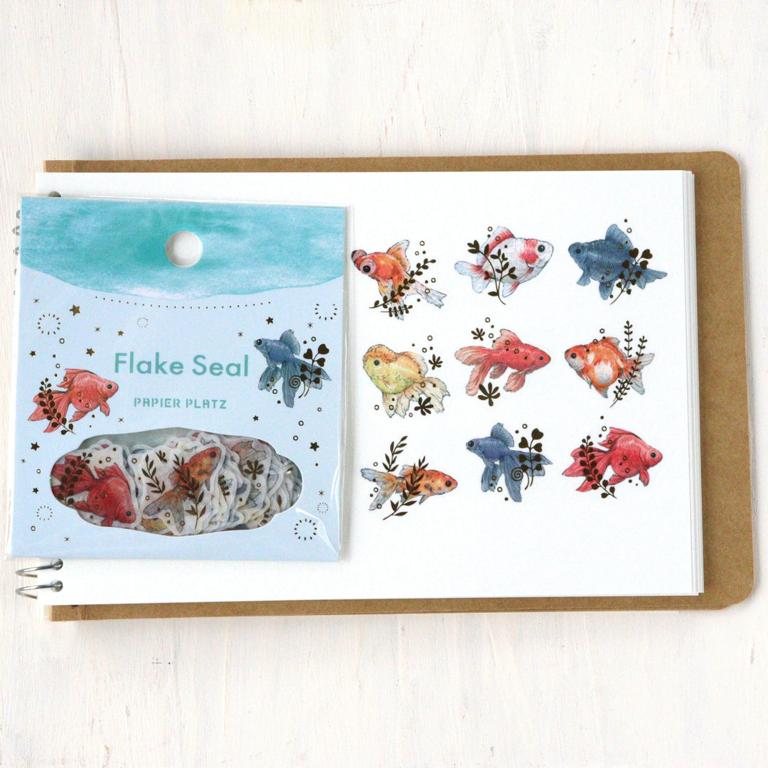 Milina Flake Stickers - Goldfish