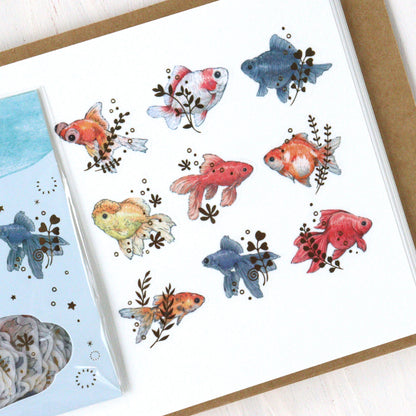 Milina Flake Stickers - Goldfish