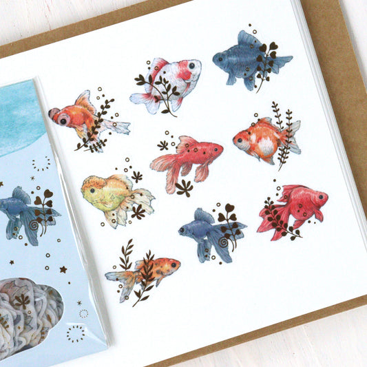 Milina Flake Stickers - Goldfish