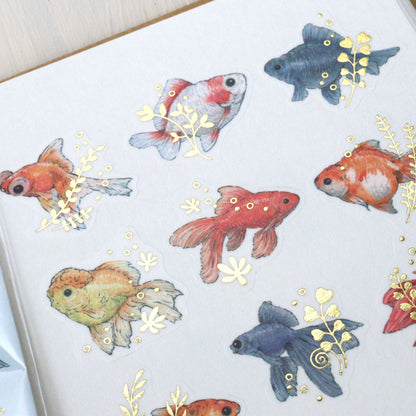 Milina Flake Stickers - Goldfish