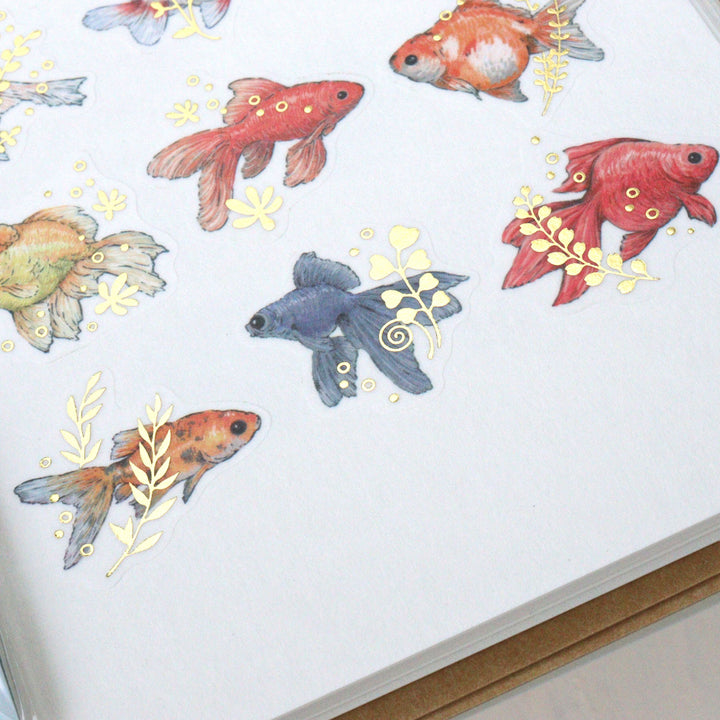 Milina Flake Stickers - Goldfish