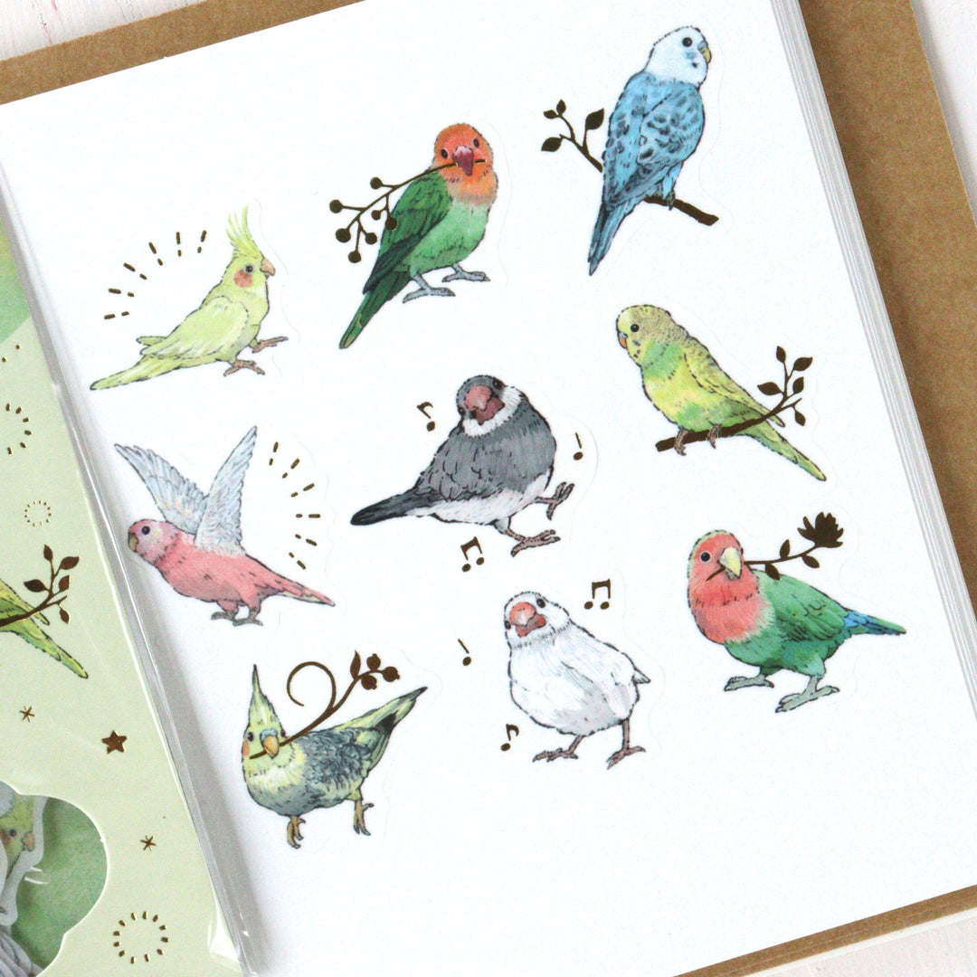 Milina Flake Stickers - Birds