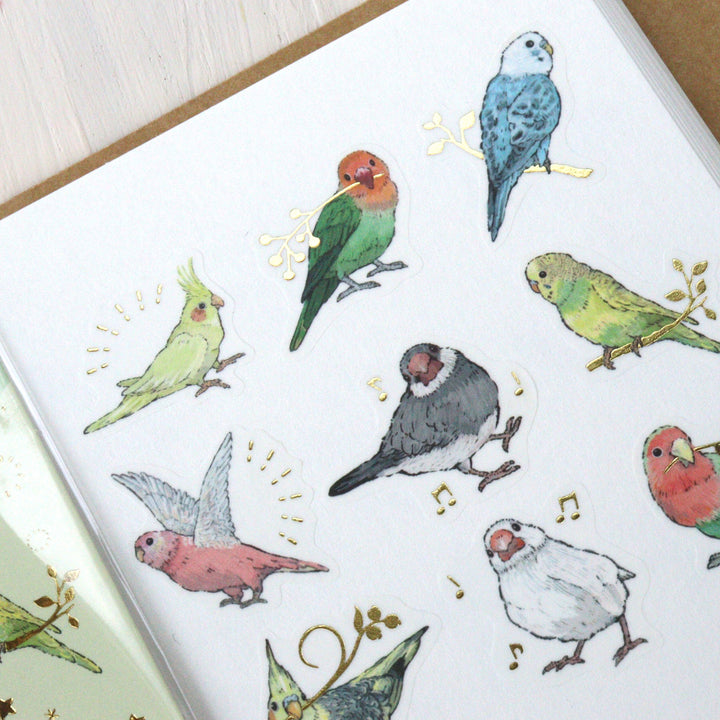 Milina Flake Stickers - Birds