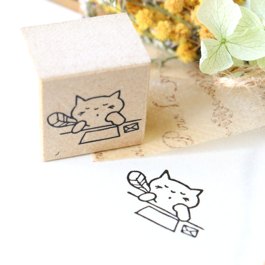 CTFJ x momoro Cat Rubber Stamp - Thinking of You