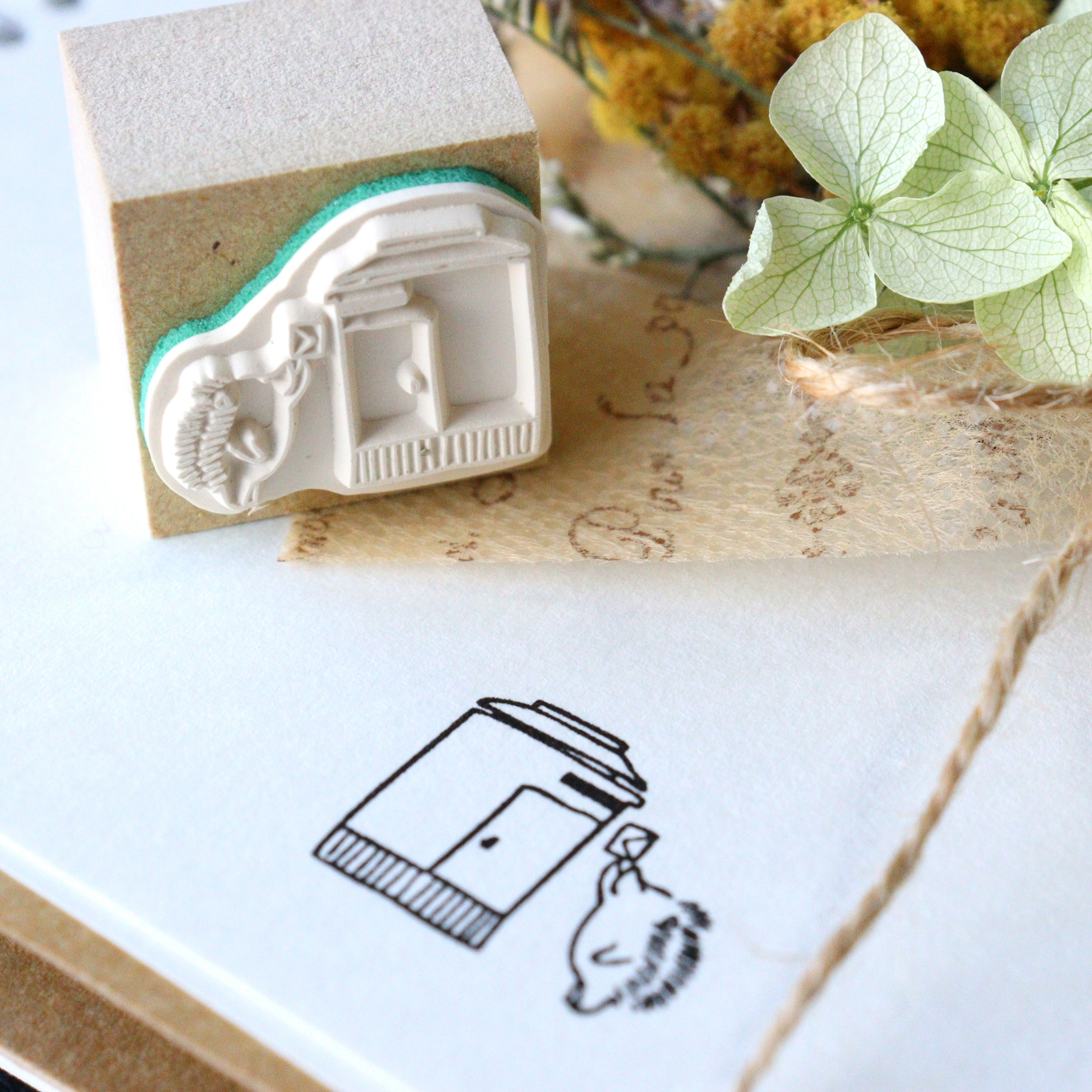 CTFJ x momoro Hedgehog Rubber Stamp - Love Letter