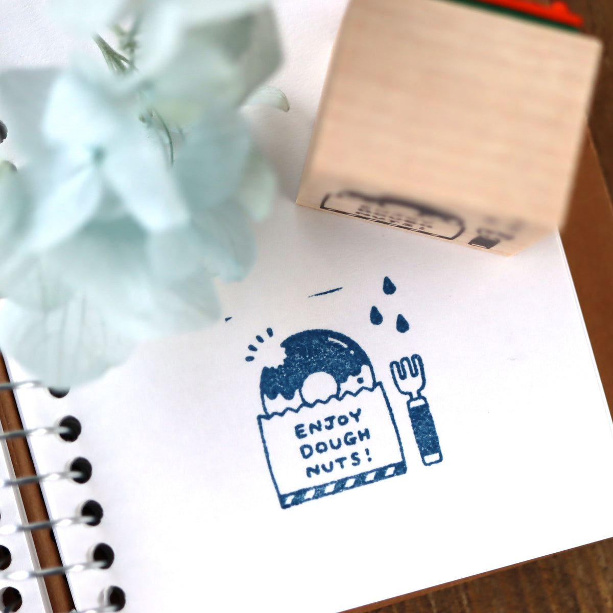 Limited Edition Rubber Stamp - Doughnuts
