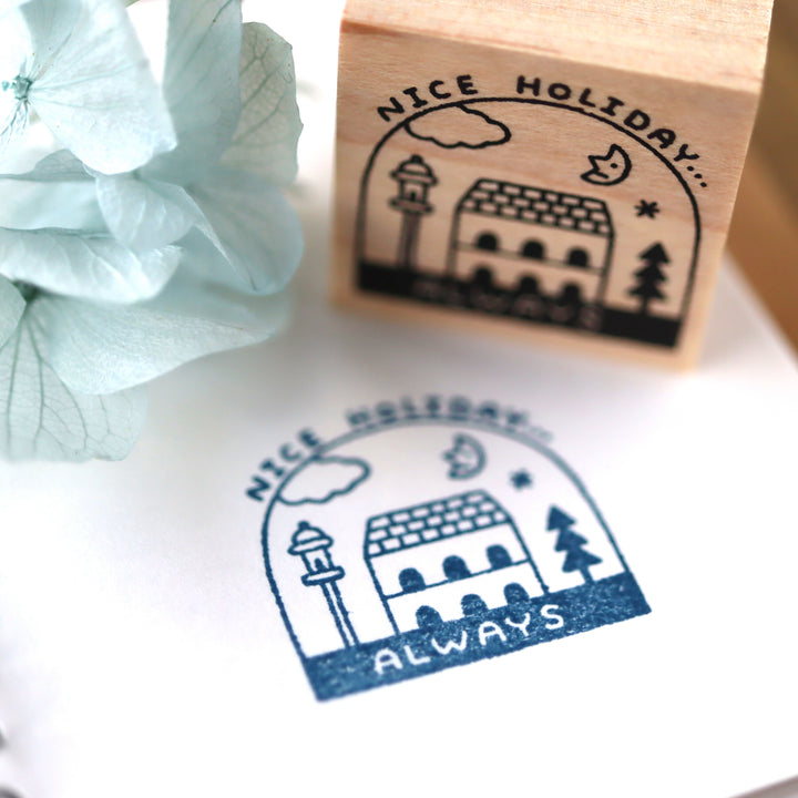 Limited Edition Rubber Stamp - Nice Holiday