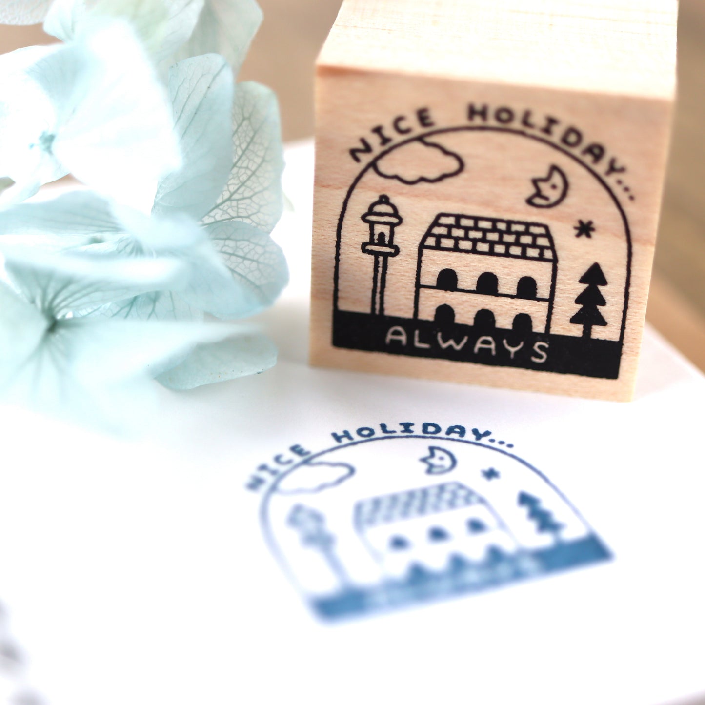 Limited Edition Rubber Stamp - Nice Holiday