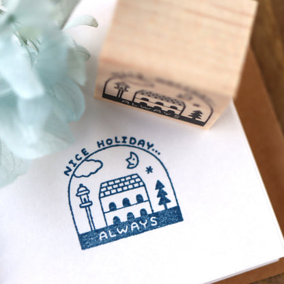 Limited Edition Rubber Stamp - Nice Holiday