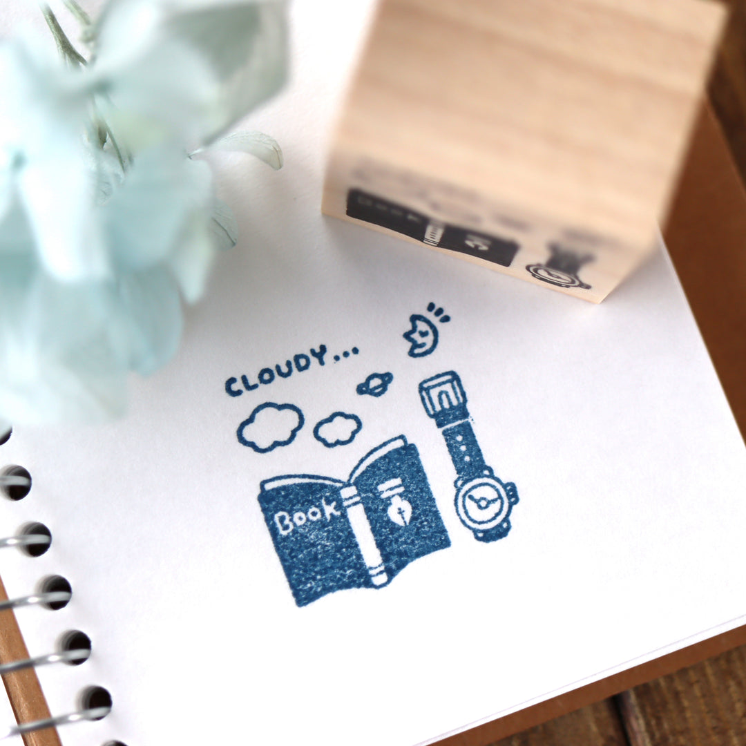 Limited Edition Rubber Stamp - Cloudy