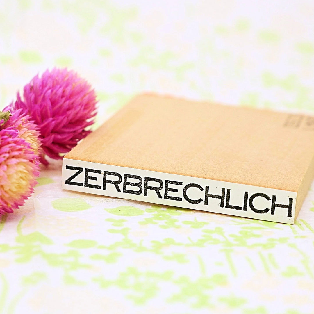 Rubber Stamp - Zerbrechlich