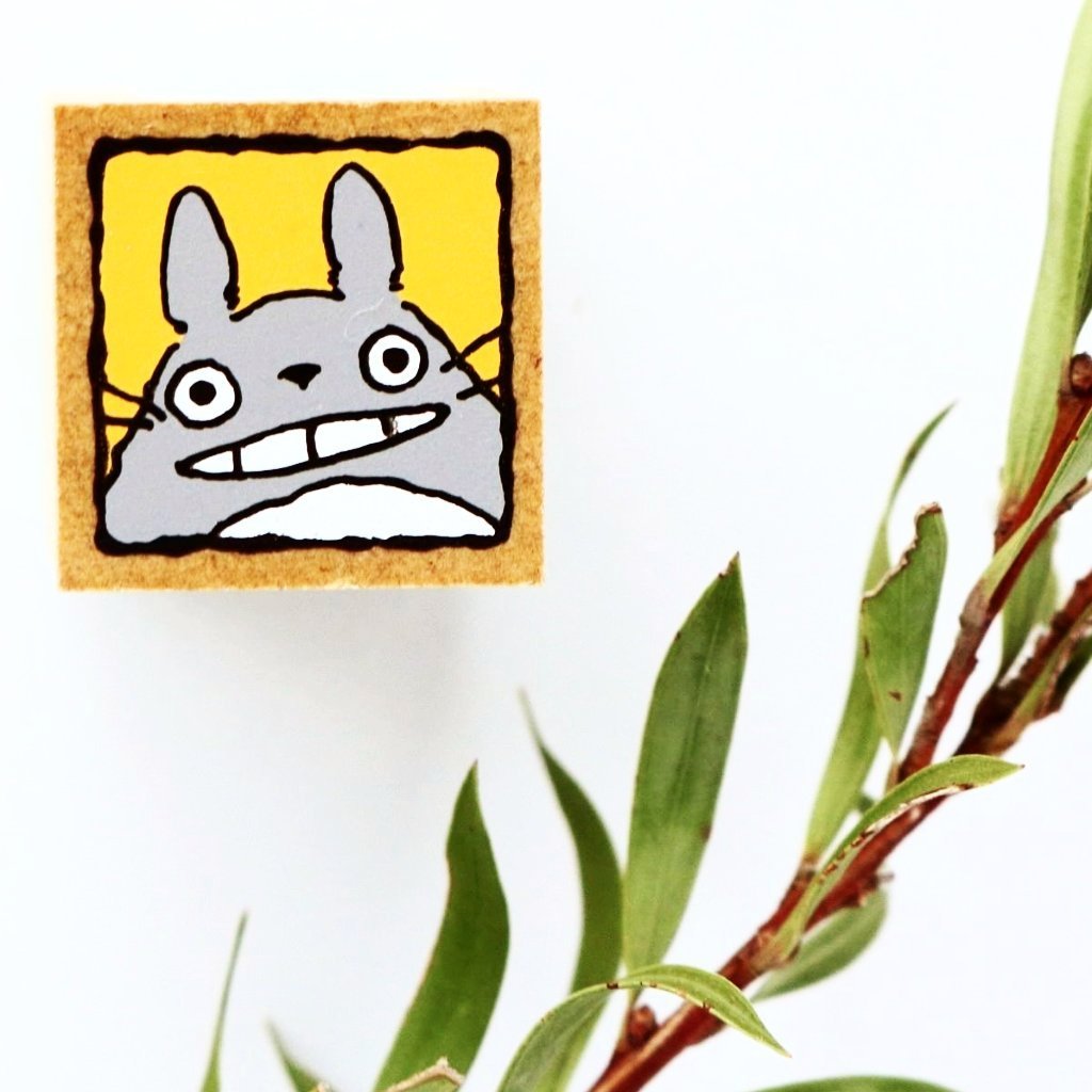 Totoro Rubber Stamp - Smile