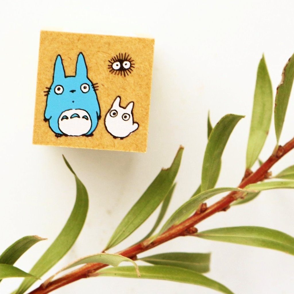 Totoro Rubber Stamp - Friends