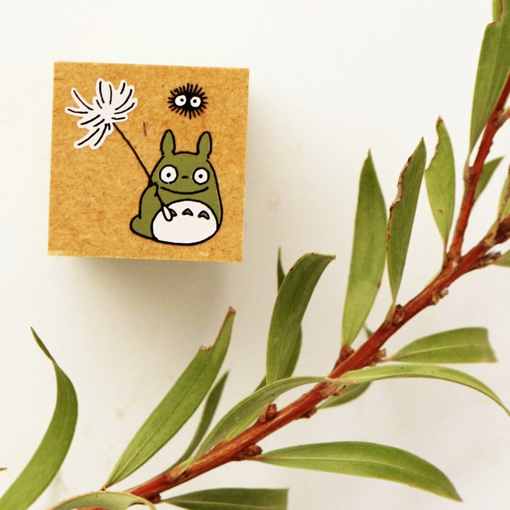 Totoro Rubber Stamp - Walk