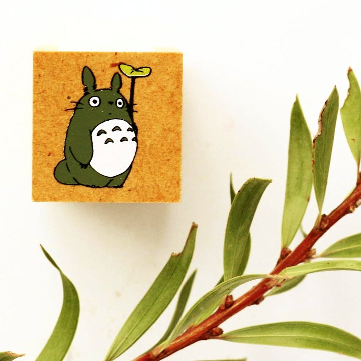 Totoro Rubber Stamp - Leaf
