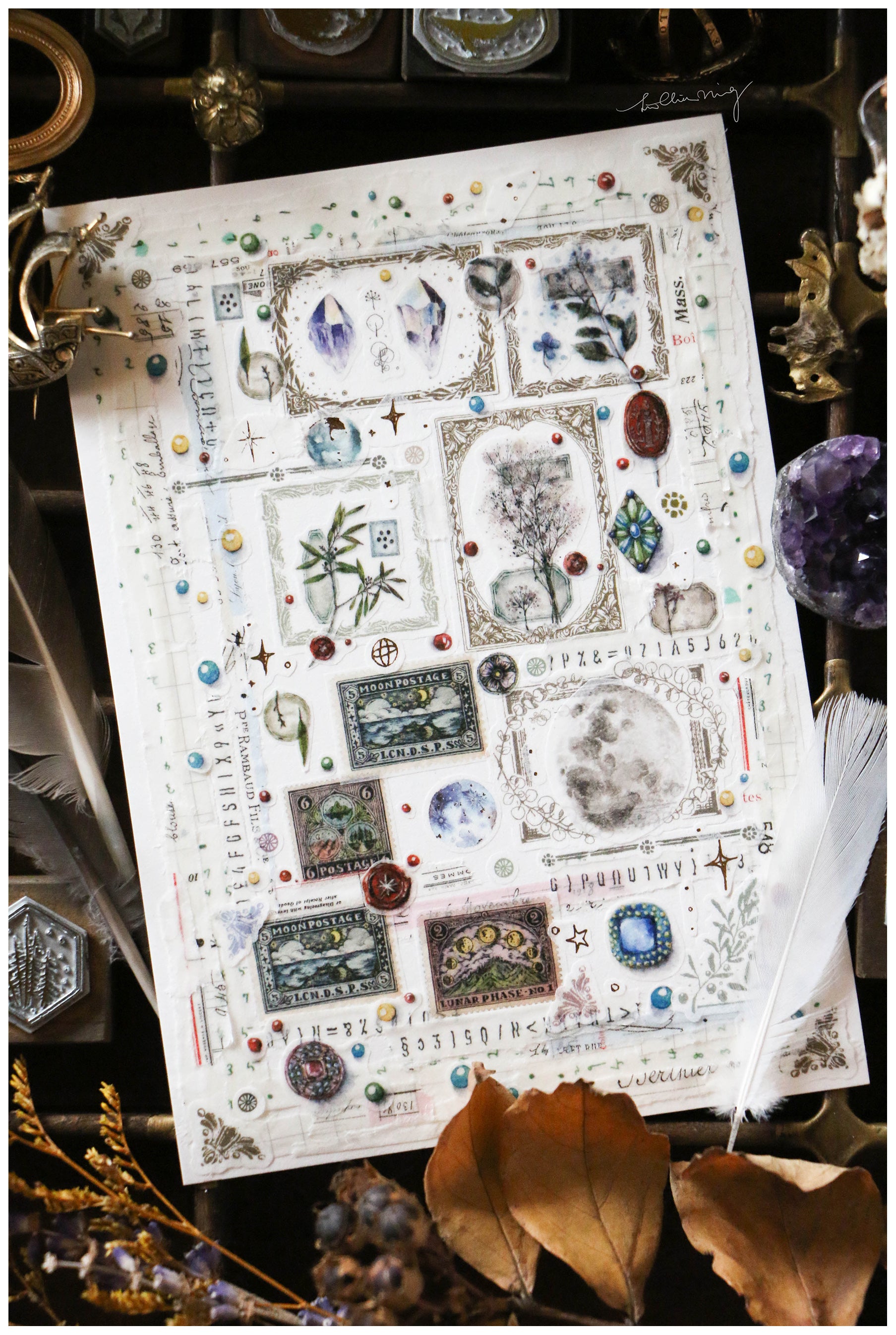 Lin Chia Ning Washi Tape - Vintage Flower