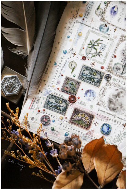 Lin Chia Ning Washi Tape - Antique Stamp