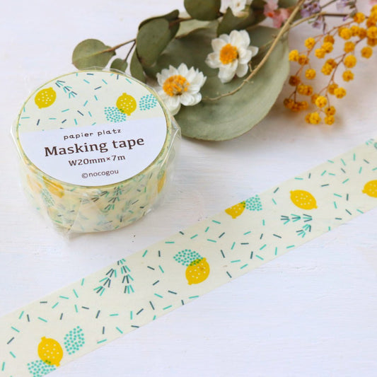 nocogou Washi Tape - Rosemary & Lemon