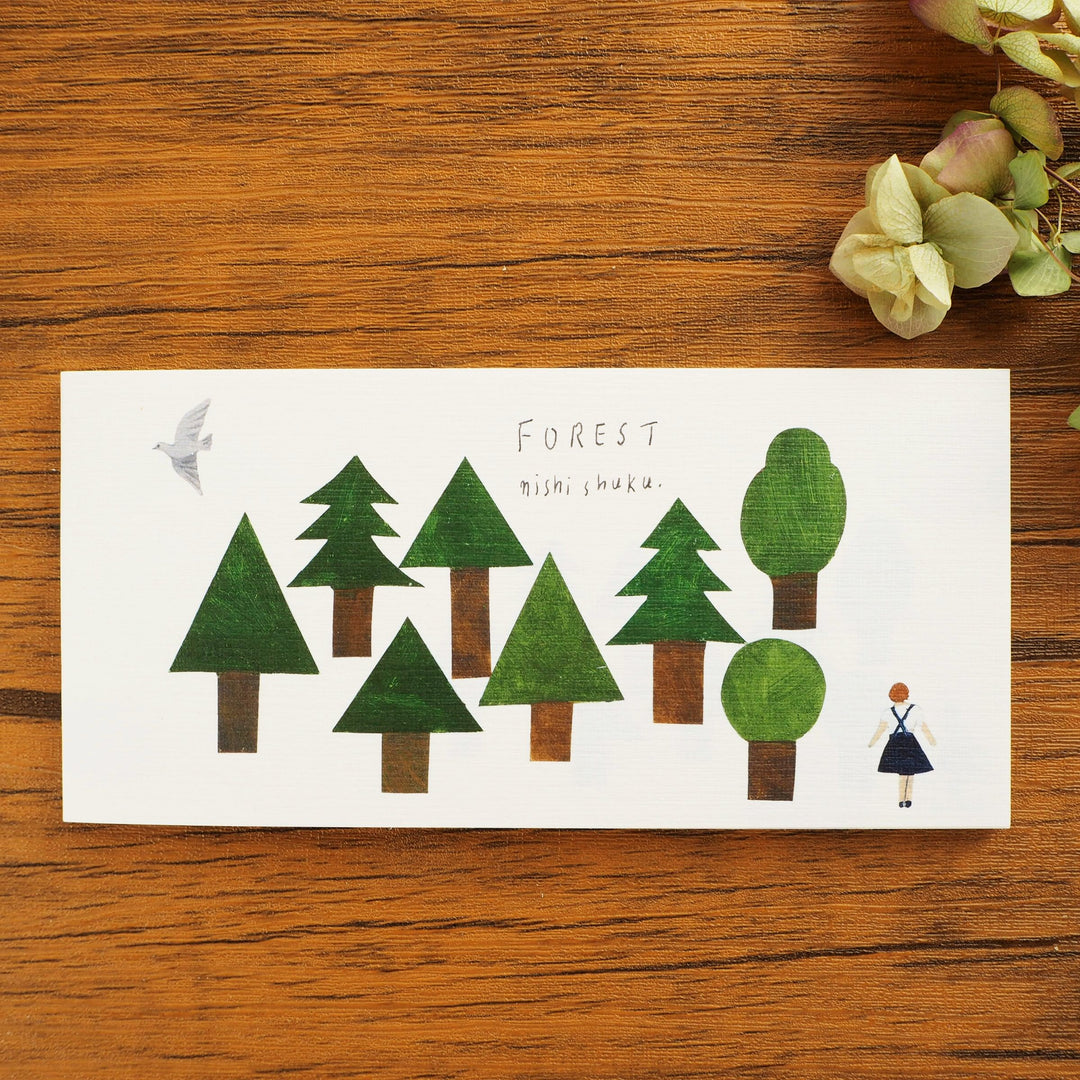 Nishi Shuku Memo Pad - Forest