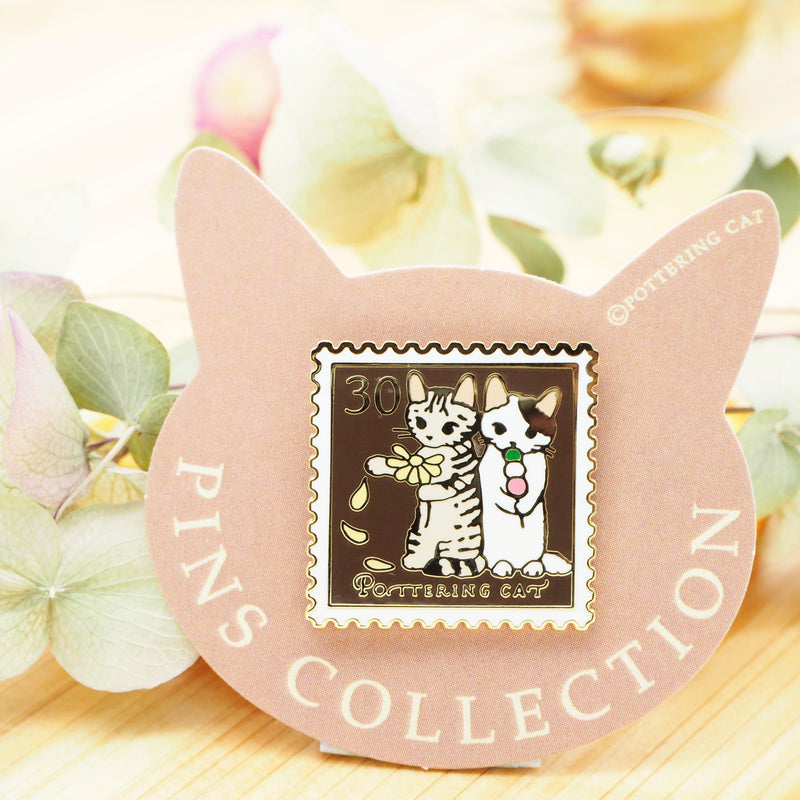 Cat Pin - Playing Flower Fortune Telling