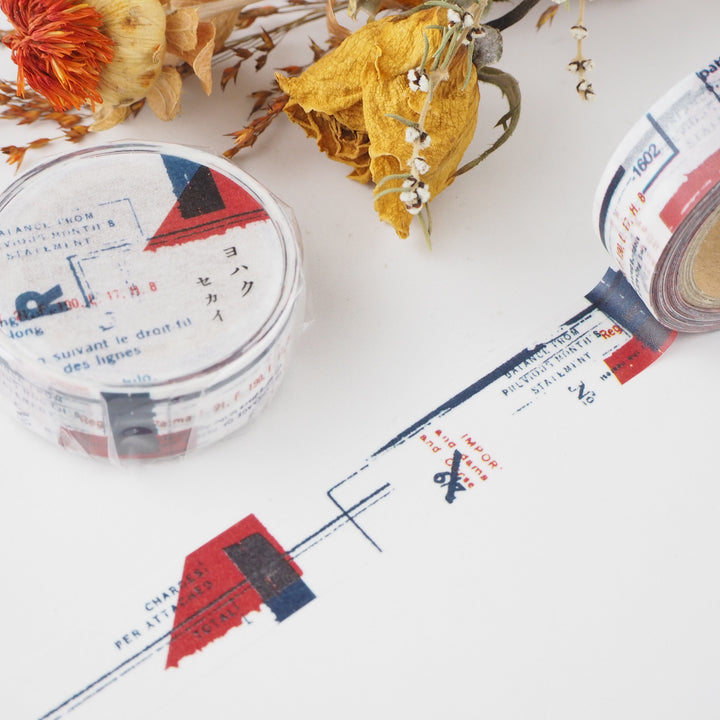 Yohaku Washi Tape - World