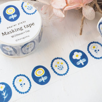 Kurogoma Washi Tape - Flower