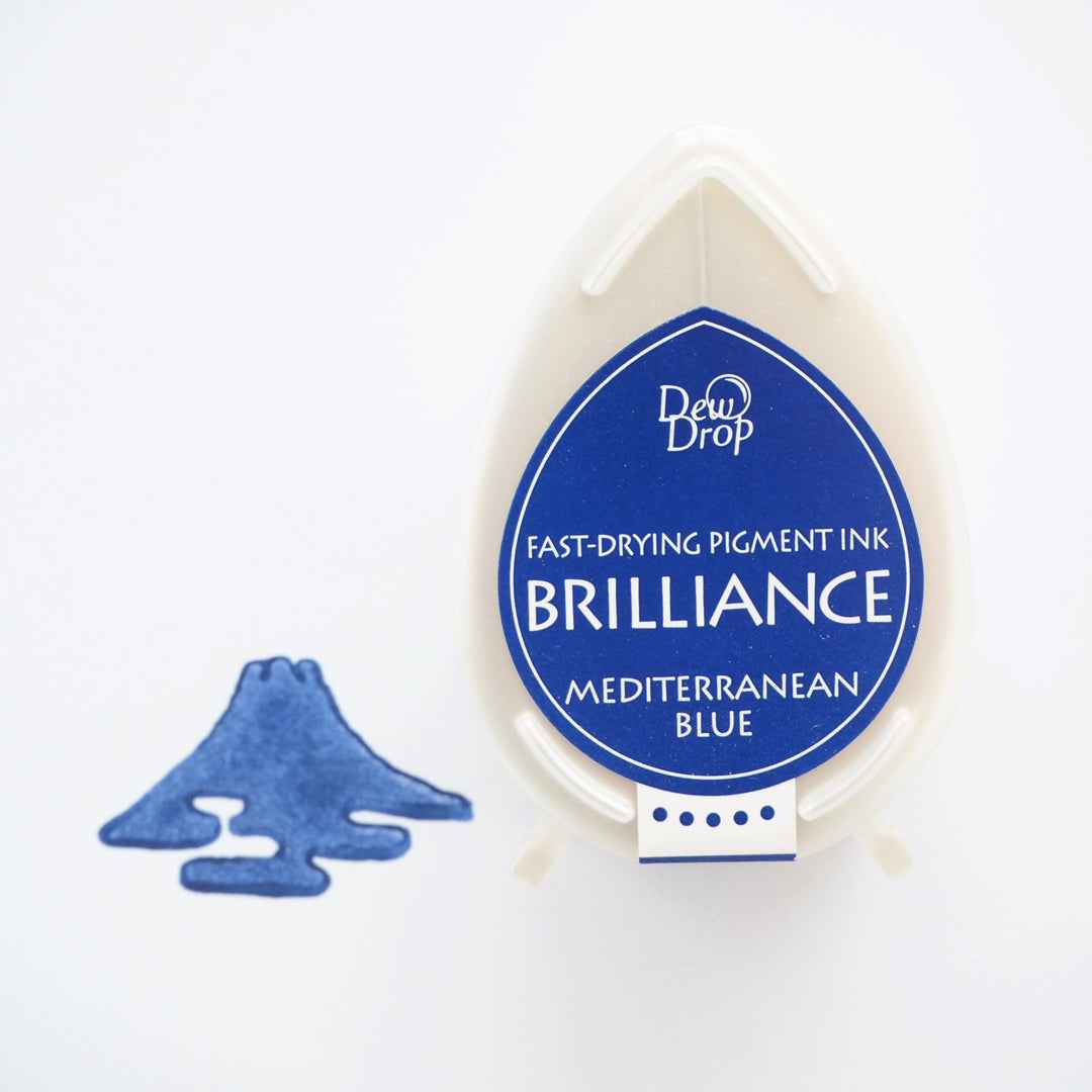 Brilliance Stamp Ink - Mediterranean Blue