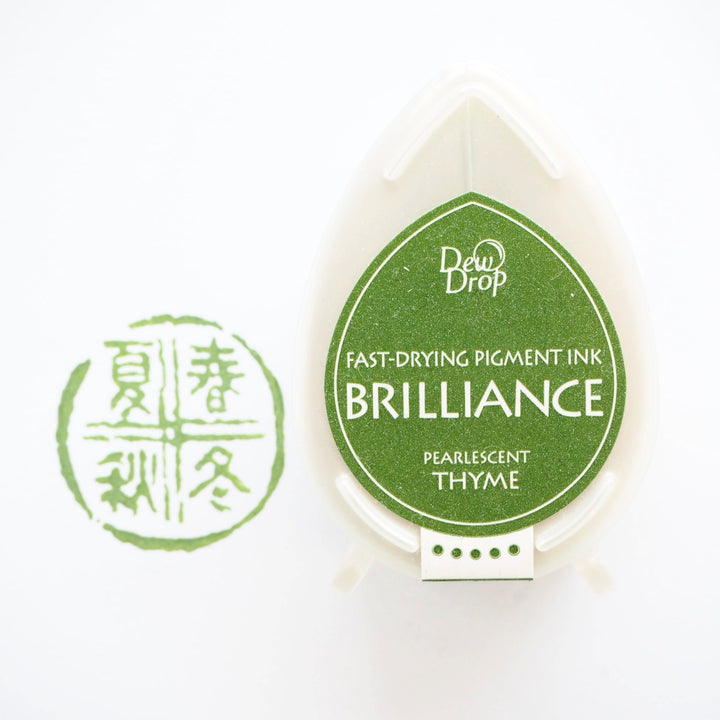 Brilliance Stamp Ink - Pearlescent Thyme
