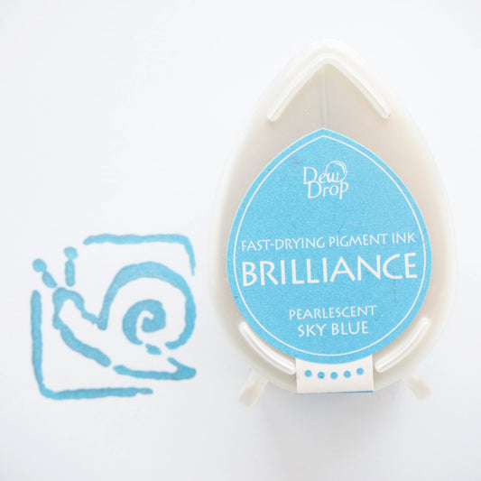 Brilliance Stamp Ink - Pearlescent Sky Blue