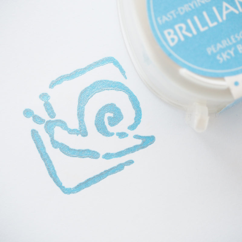 Brilliance Stamp Ink - Pearlescent Sky Blue
