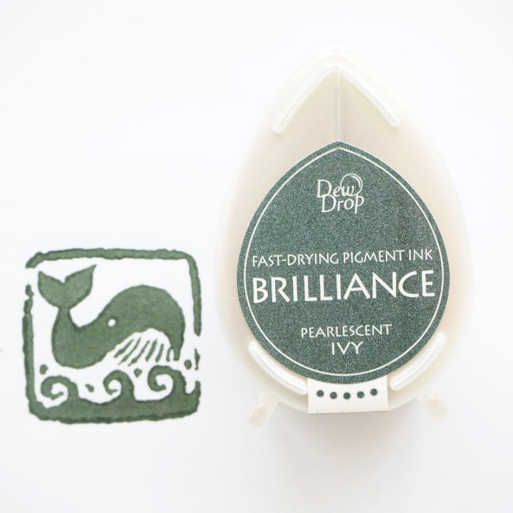 Brilliance Stamp Ink - Pearlescent Ivy