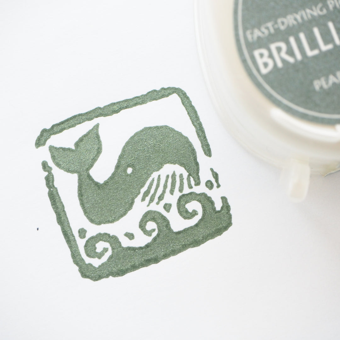 Brilliance Stamp Ink - Pearlescent Ivy