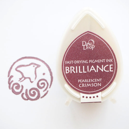 Brilliance Stamp Ink - Pearlescent Crimson