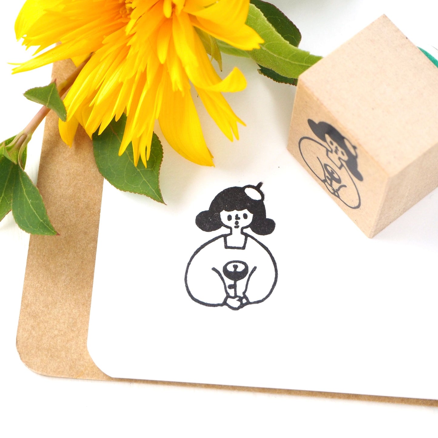 CTFJ x cotori cotori Rubber Stamp - Flower