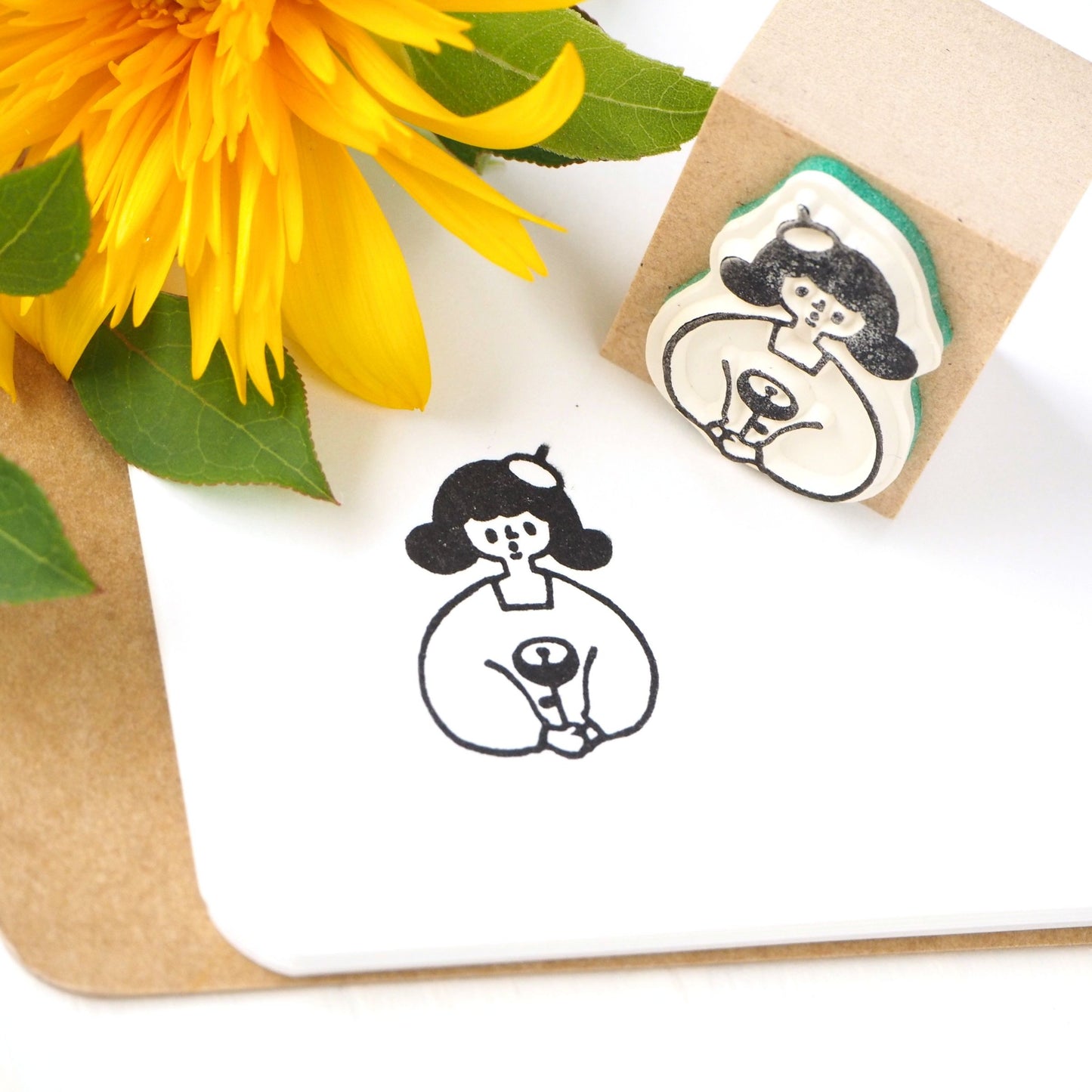 CTFJ x cotori cotori Rubber Stamp - Flower