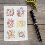 Postcard - Flower Girls