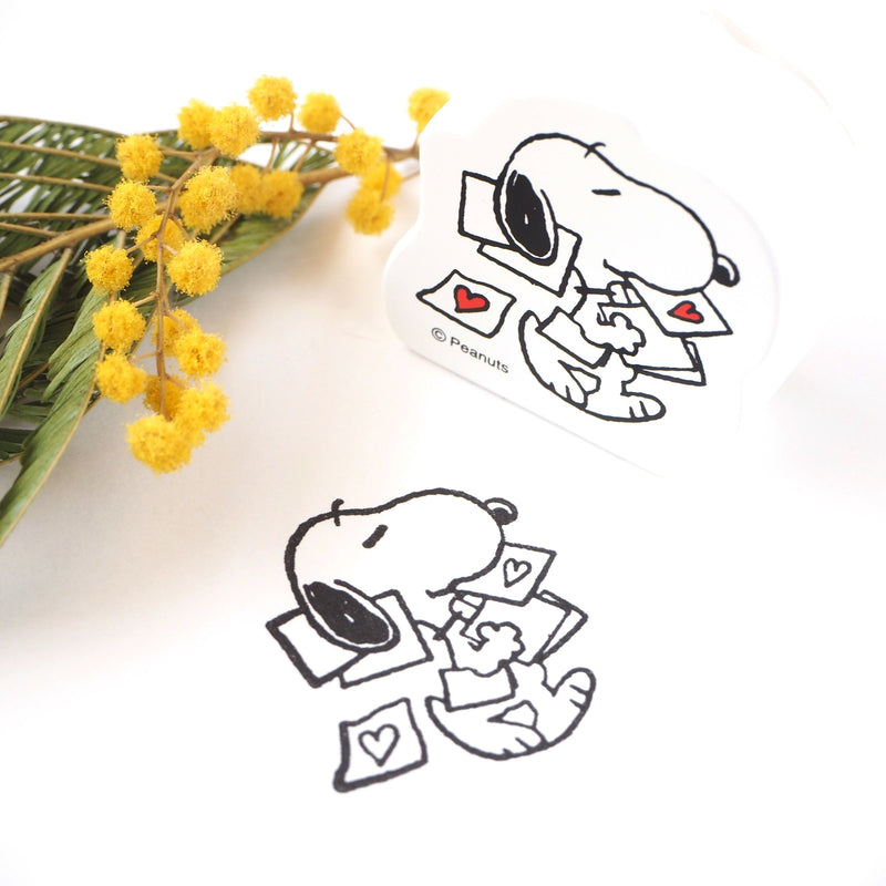 Snoopy Rubber Stamp - Love Letter