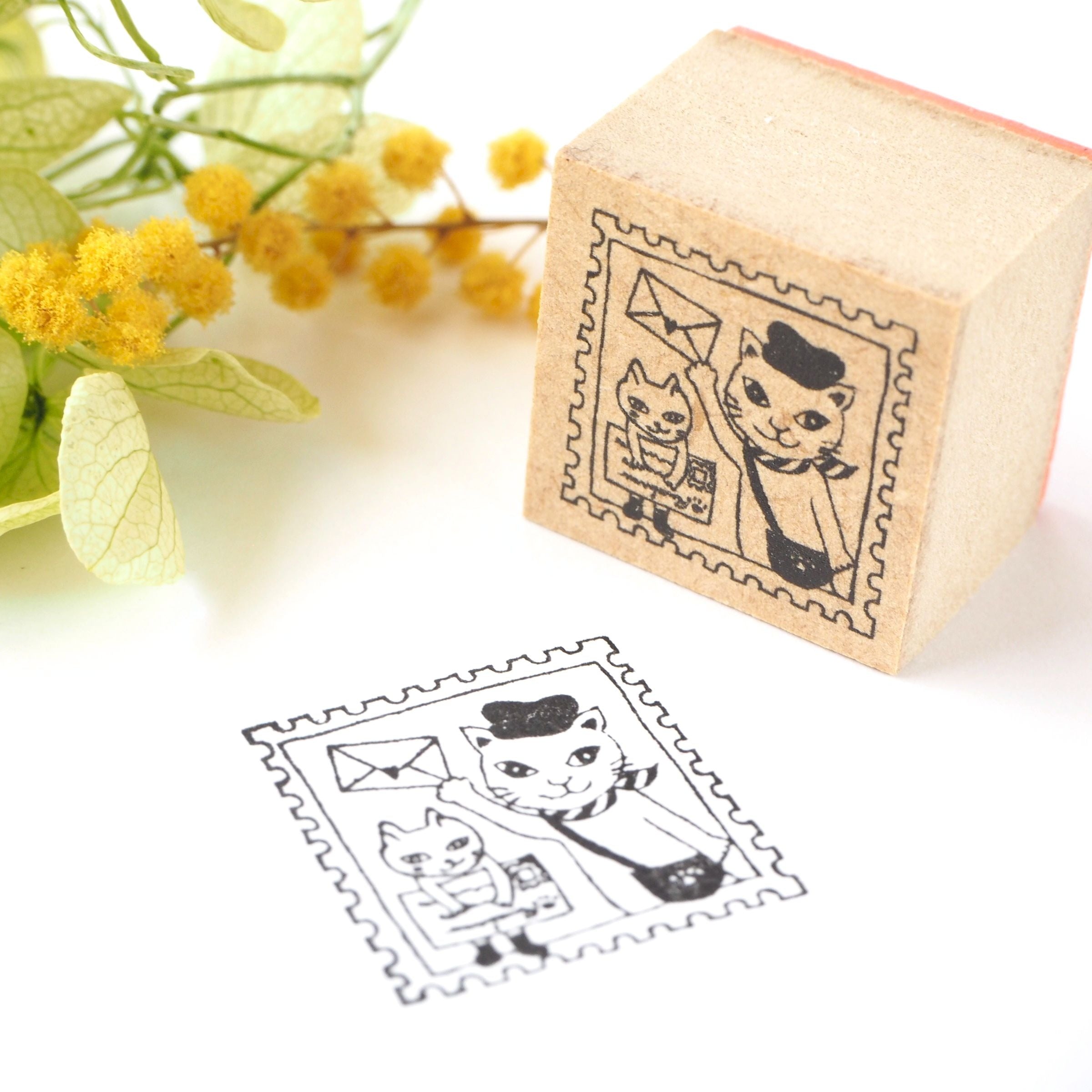 Rubber Stamp - Cat Delivery