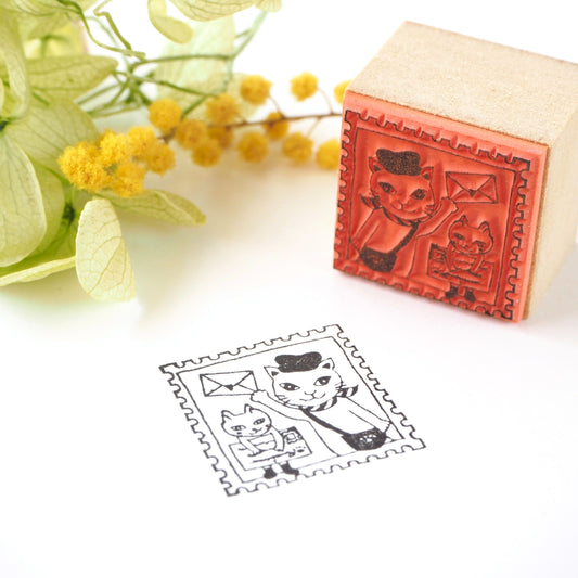 Rubber Stamp - Cat Delivery