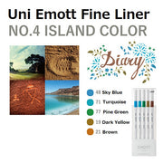 Uni Emott Fine Liner Set - Island No.4