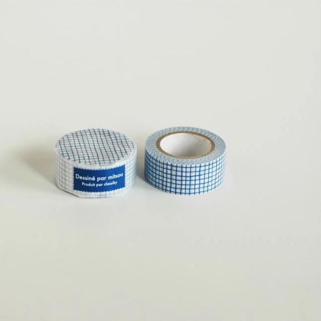 Washi Tape - Blue Grid