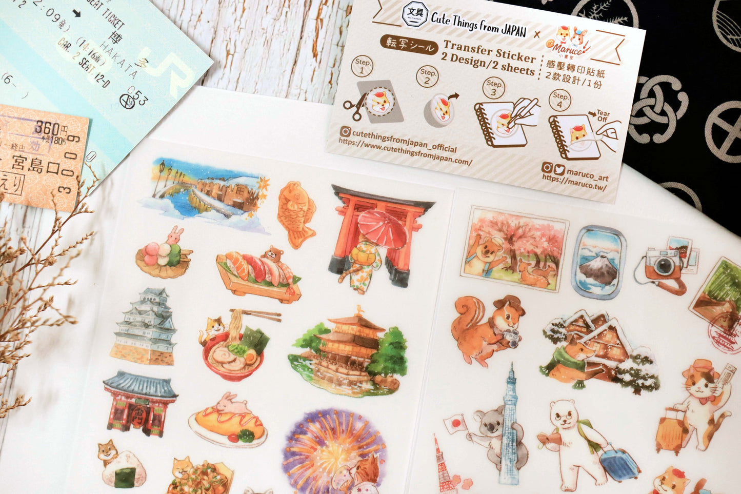 Print-on Stickers - Trip to Japan