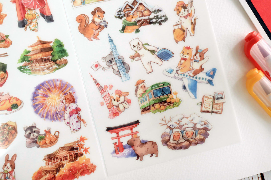 Print-on Stickers - Trip to Japan
