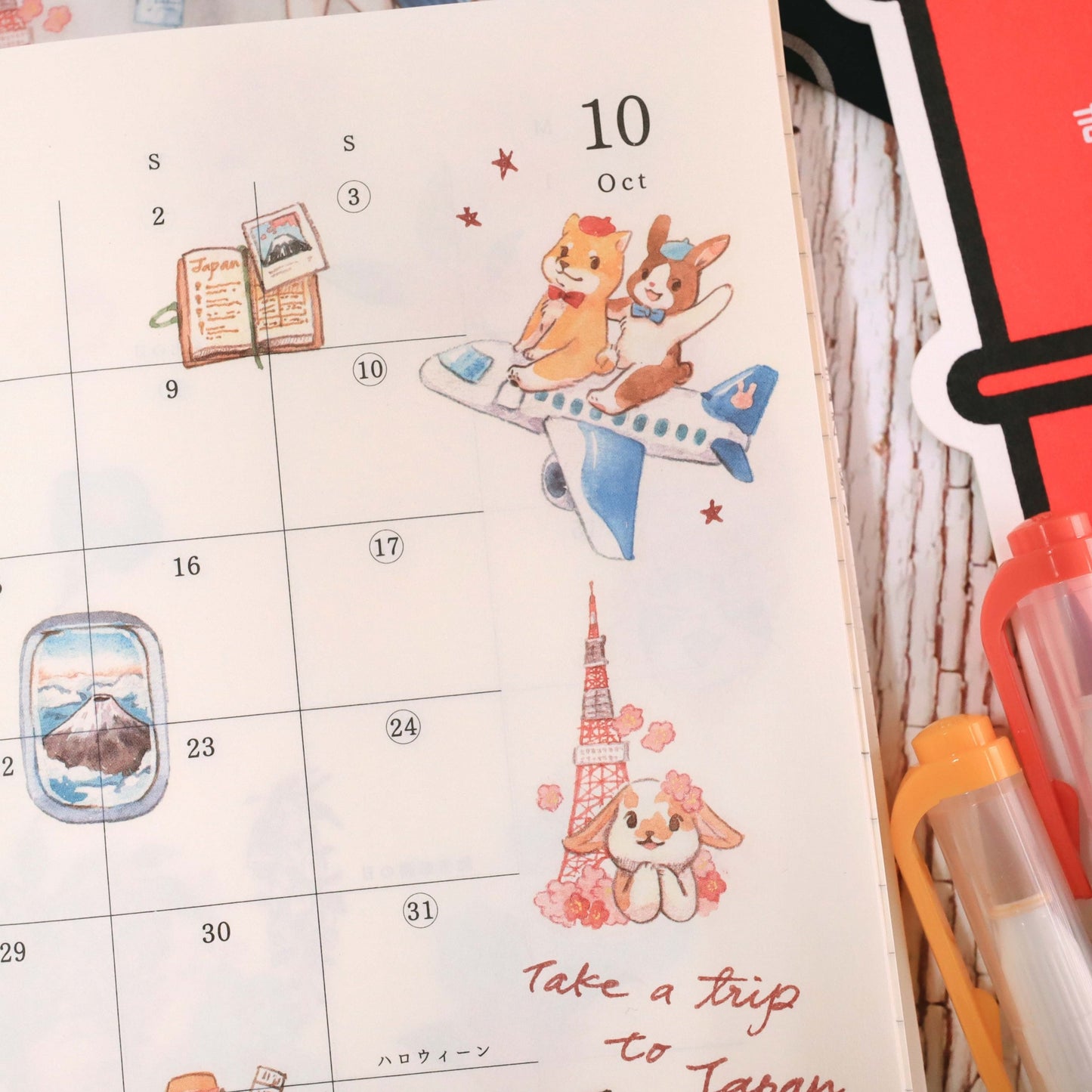 Print-on Stickers - Trip to Japan