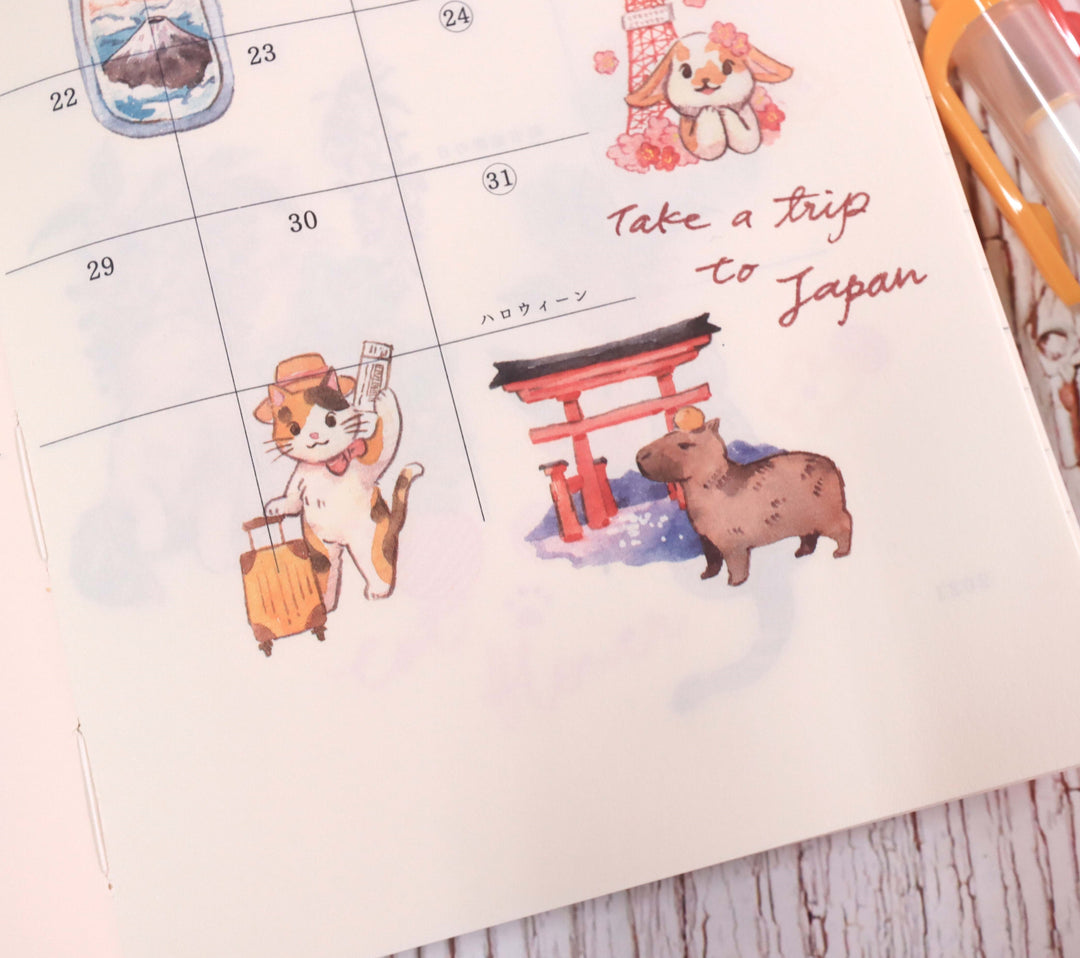 Print-on Stickers - Trip to Japan