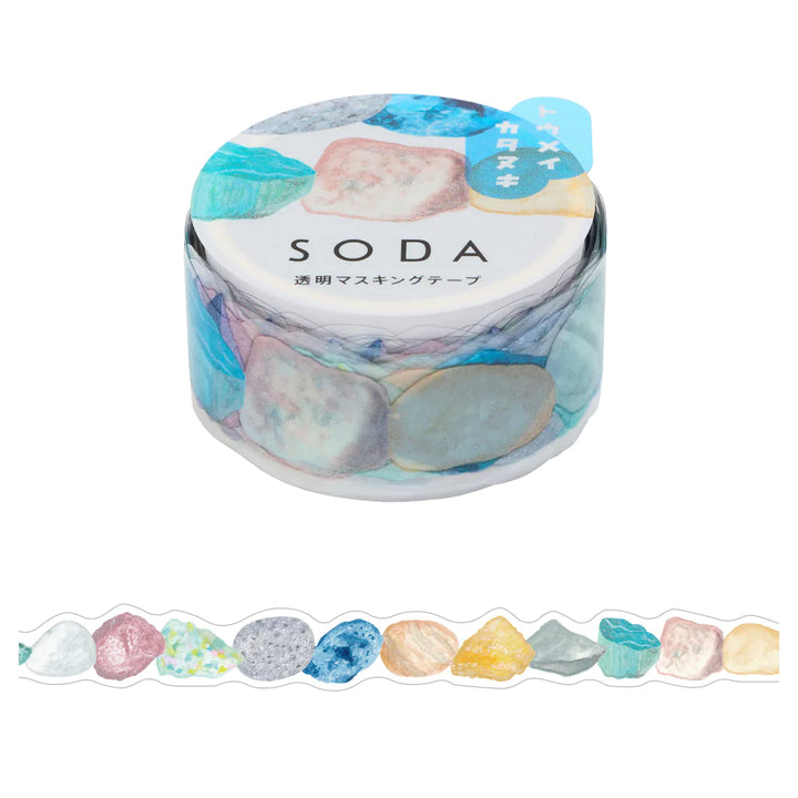 SODA Die-cut Clear Tape - Stones