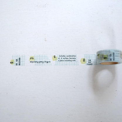 Yohaku / Washi Tape - Grid Wide
