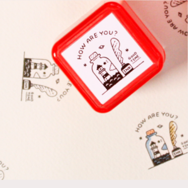 Rubber Stamp - Bottle